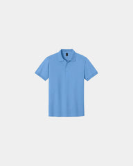 Custom moisture-wicking cotton blend polo shirt - Carolina Blue