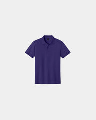 Custom moisture-wicking cotton blend polo shirt - Purple