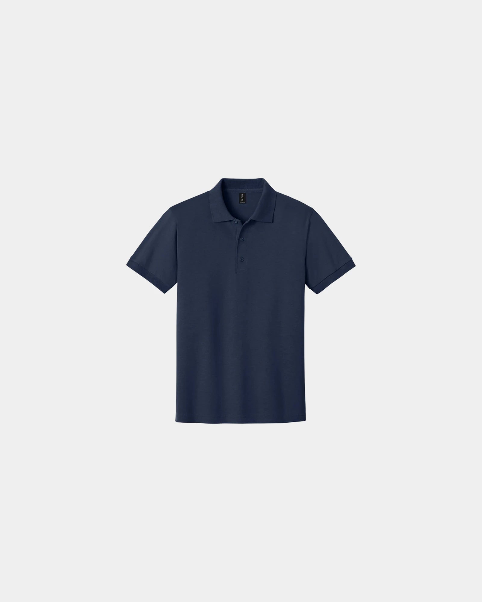 Custom moisture-wicking cotton blend polo shirt - Navy