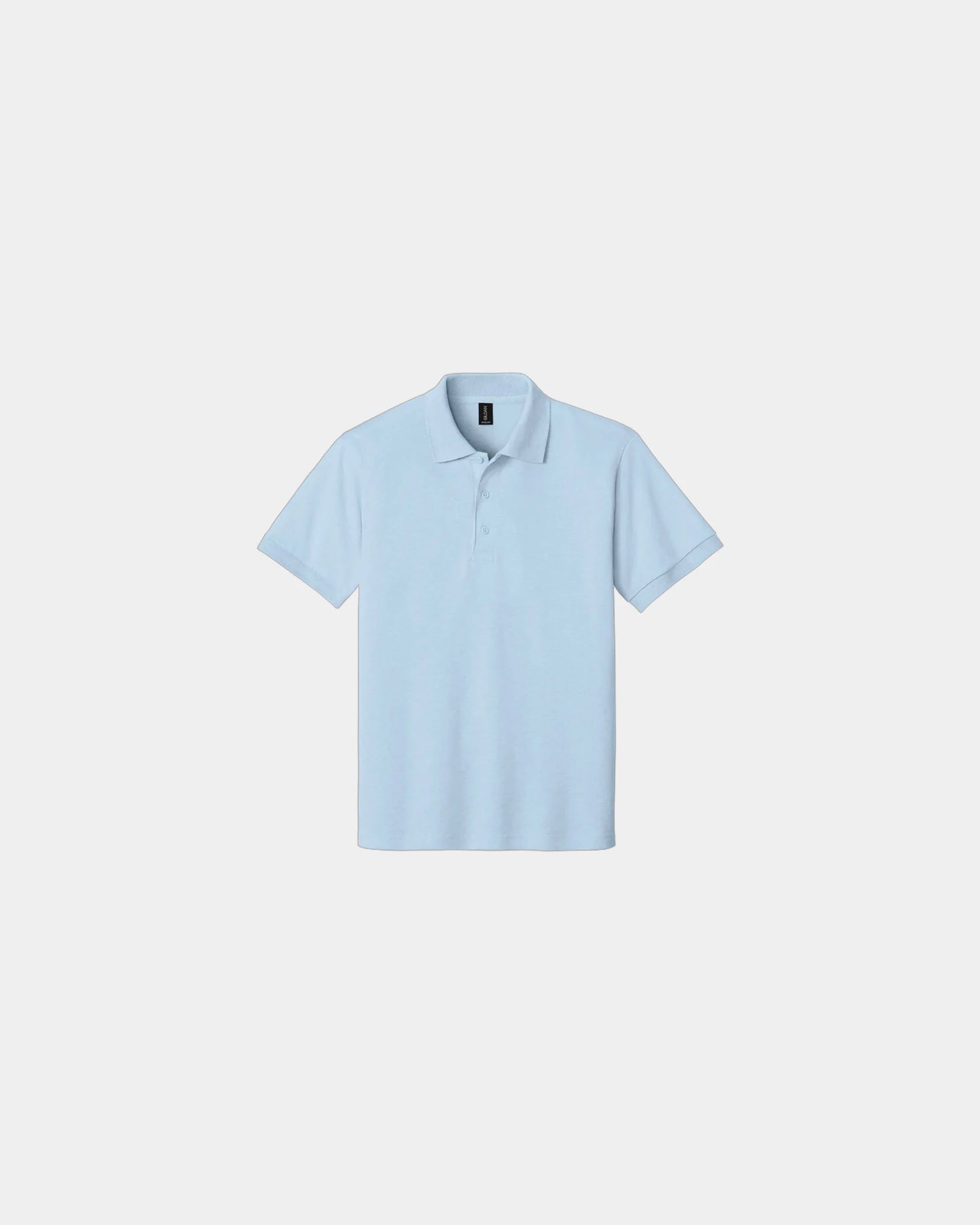 Custom moisture-wicking cotton blend polo shirt - Light Blue