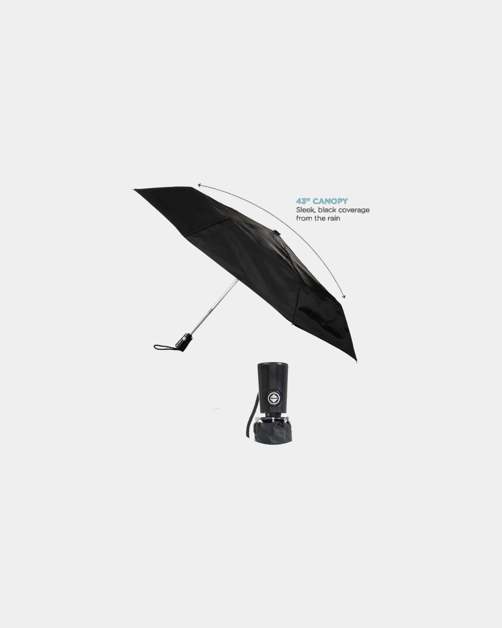Custom recycled polyester 43" auto open/close umbrella - 1