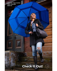Custom RPET 60" vented golf umbrella wind-resistant - 5