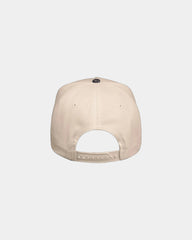 Custom twill five-panel cap with snapback closure - Natural/ Realtree All Purpose