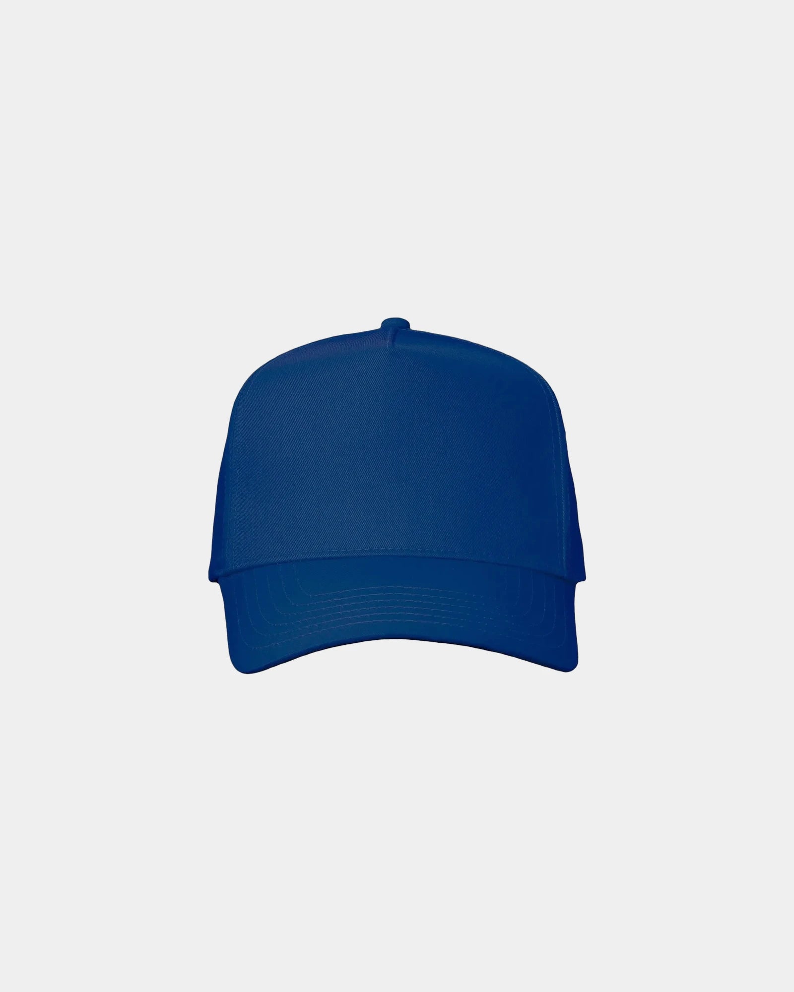 Custom twill five-panel cap with snapback closure - Royal Blue