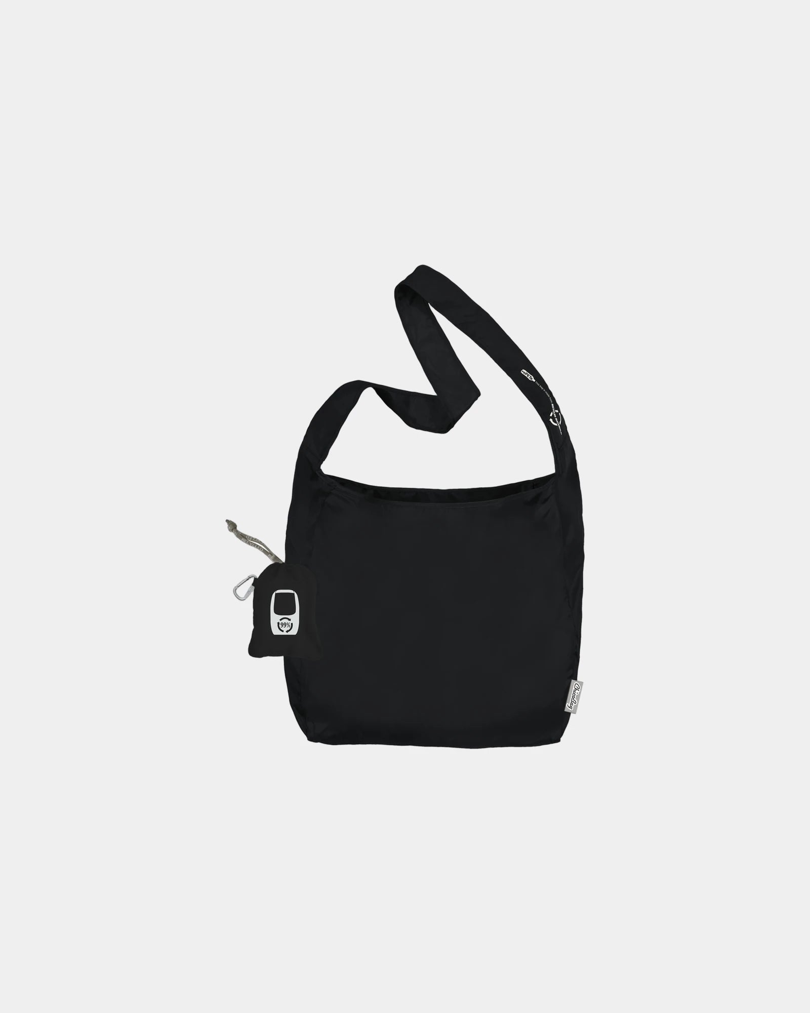 Custom recycled RPET crossbody tote bag - 3