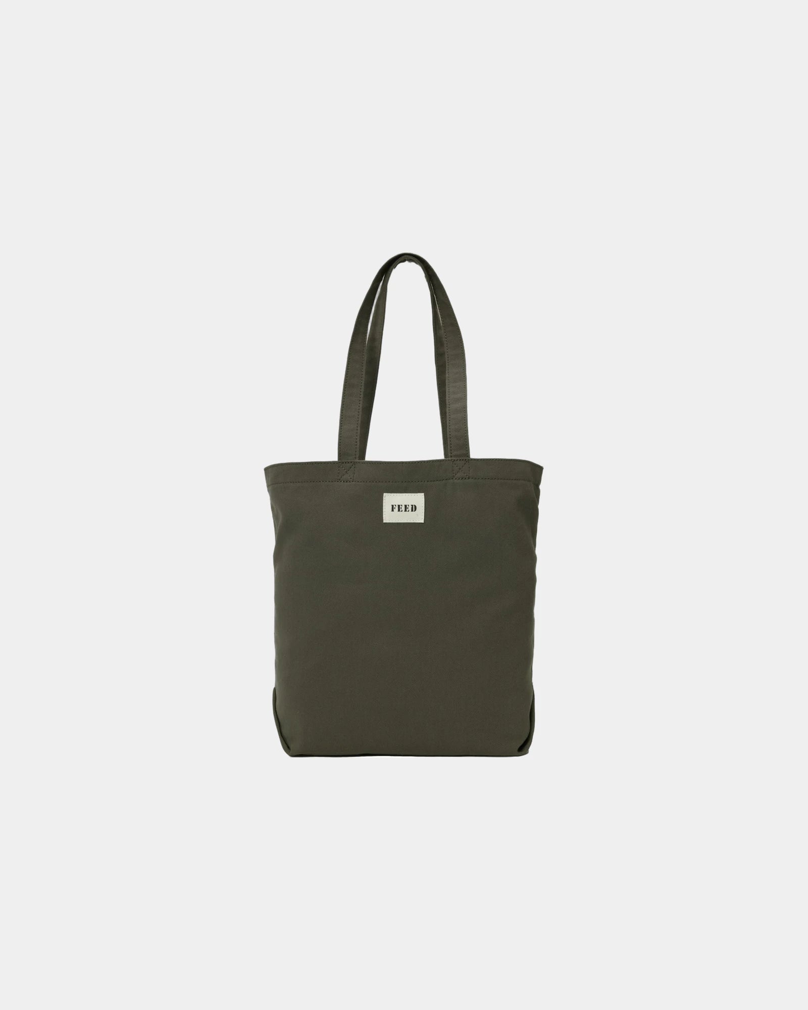 Custom organic cotton GOTS tote bag shopper - Olive (Ol)
