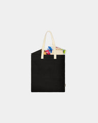 Custom organic cotton 16.5" convention tote bag - Black (Bk)