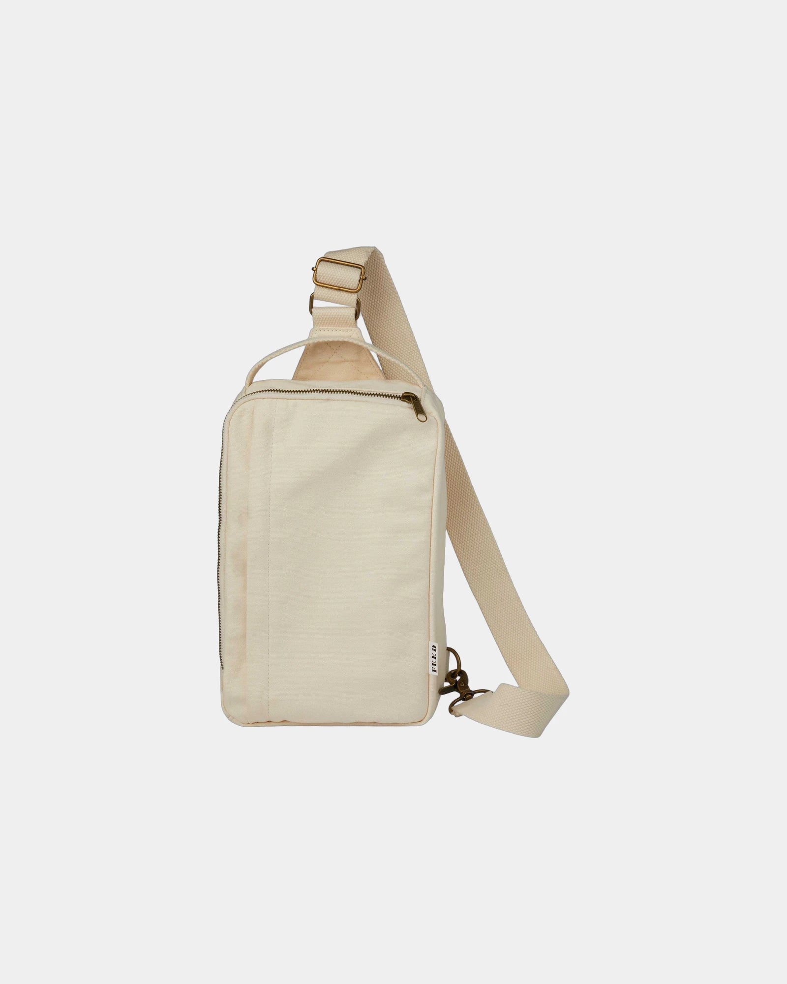 Custom organic cotton sling backpack for teams - Natural (Nt)
