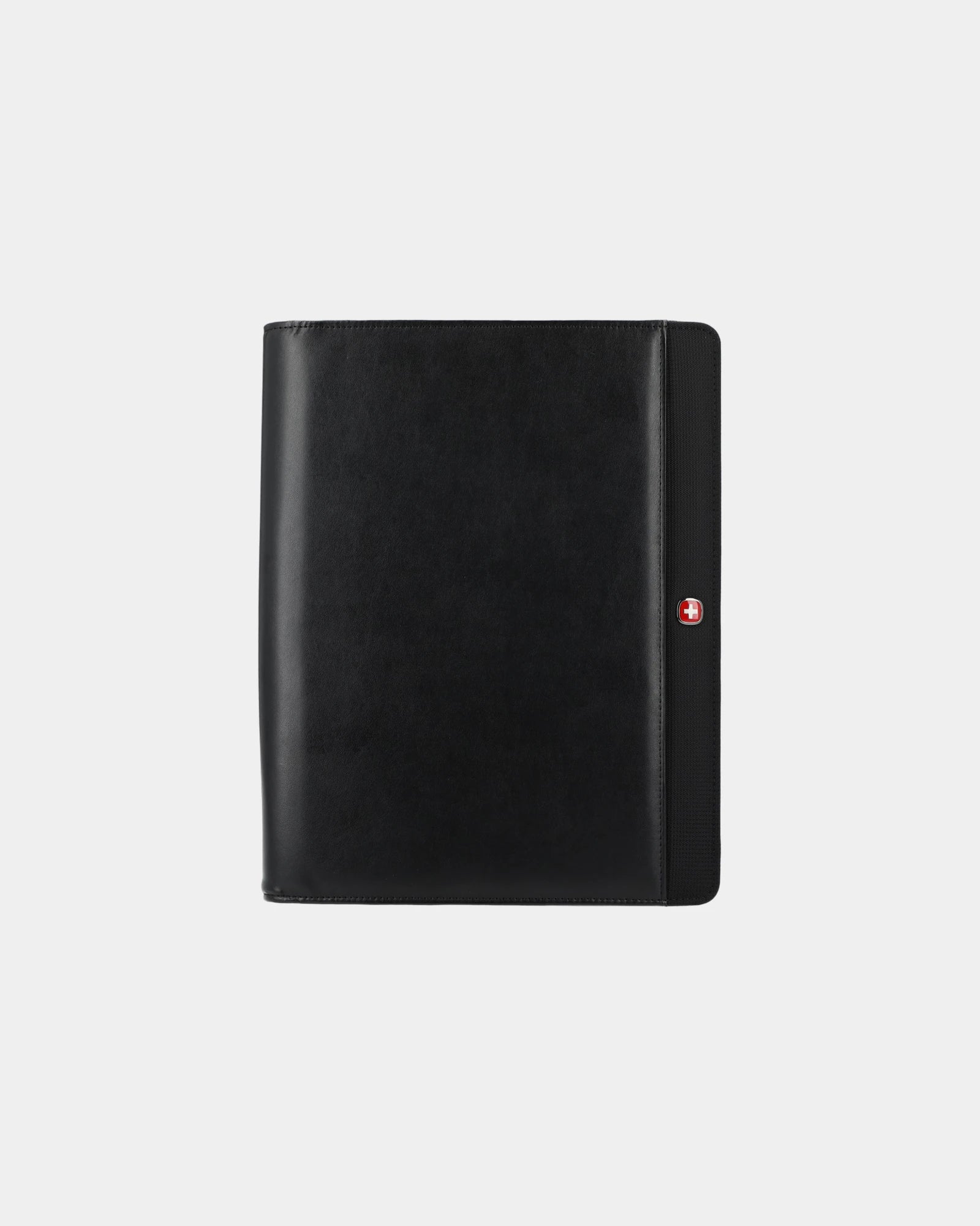 Custom recycled zippered padfolio Wenger Recycled Tech - Black (Bk)