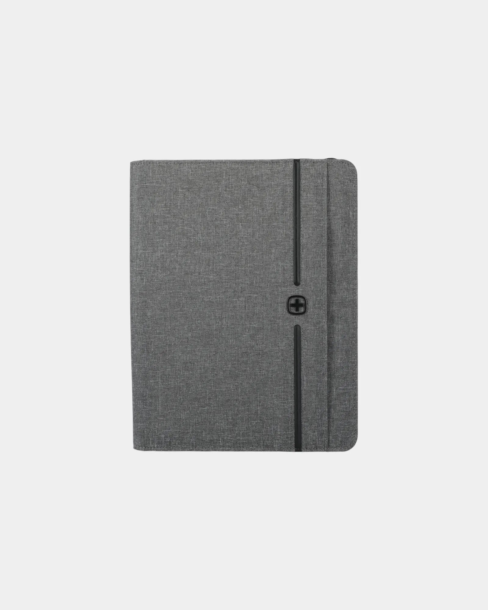 Custom recycled Wenger RPET zippered padfolio - Gray (Gy)