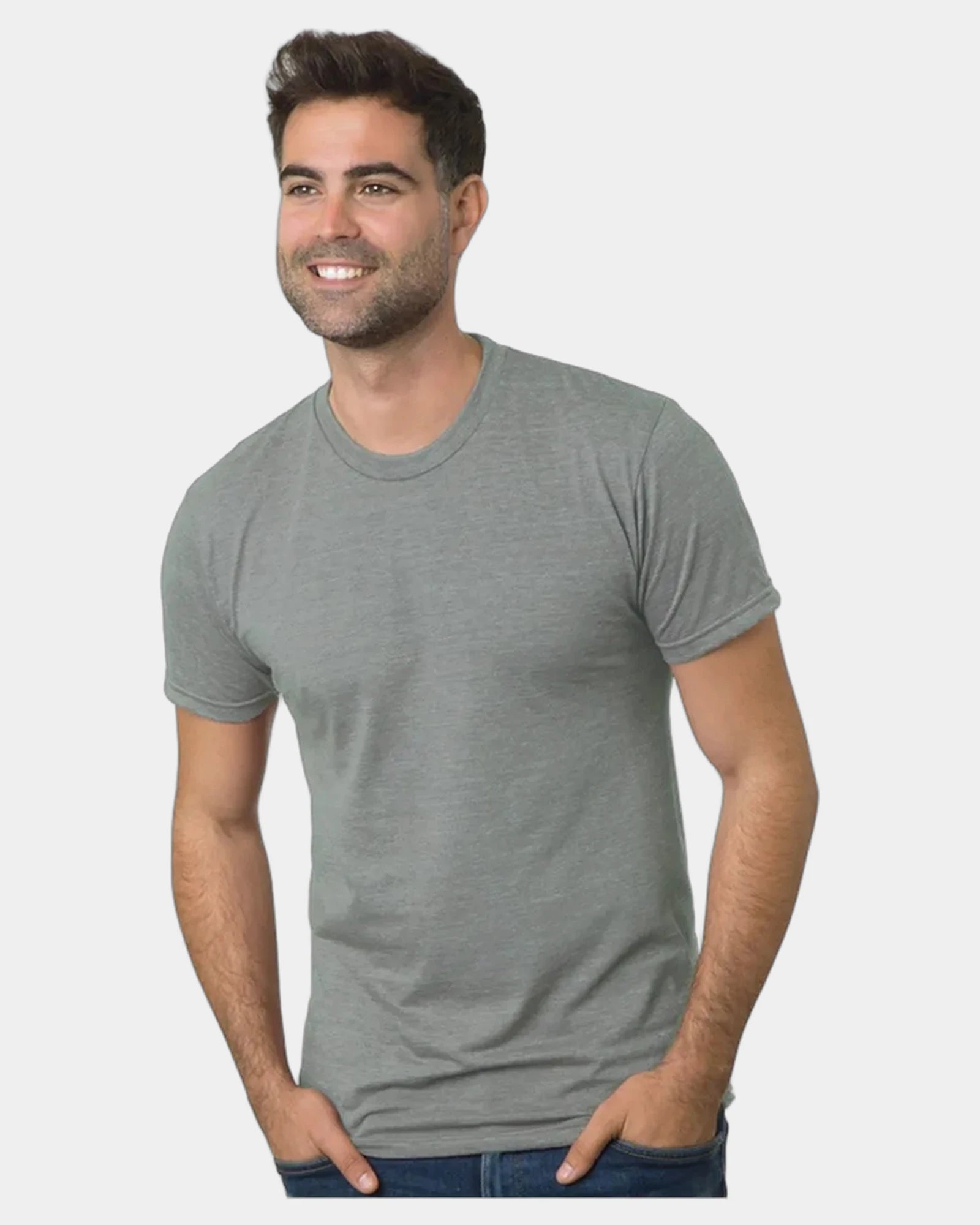 Custom triblend unisex T-shirt with tear-away label - Tri Asphalt