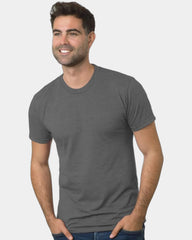 Custom triblend unisex T-shirt with tear-away label - Solid Charcoal