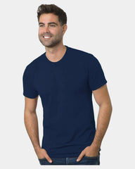Custom triblend unisex T-shirt with tear-away label - Solid Navy