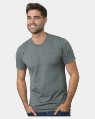 Custom triblend unisex T-shirt with tear-away label - Tri Athletic Grey