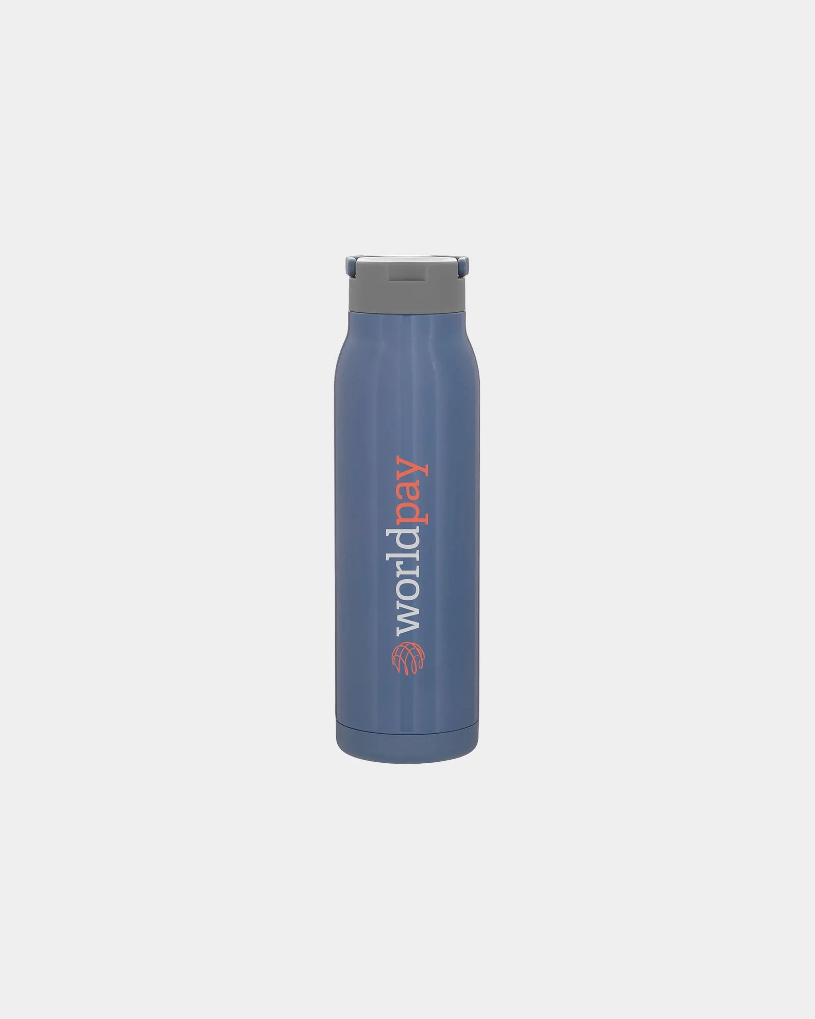 Custom insulated 32 oz stainless water bottle with handle - Navy