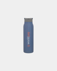 Custom insulated 32 oz stainless water bottle with handle - Navy