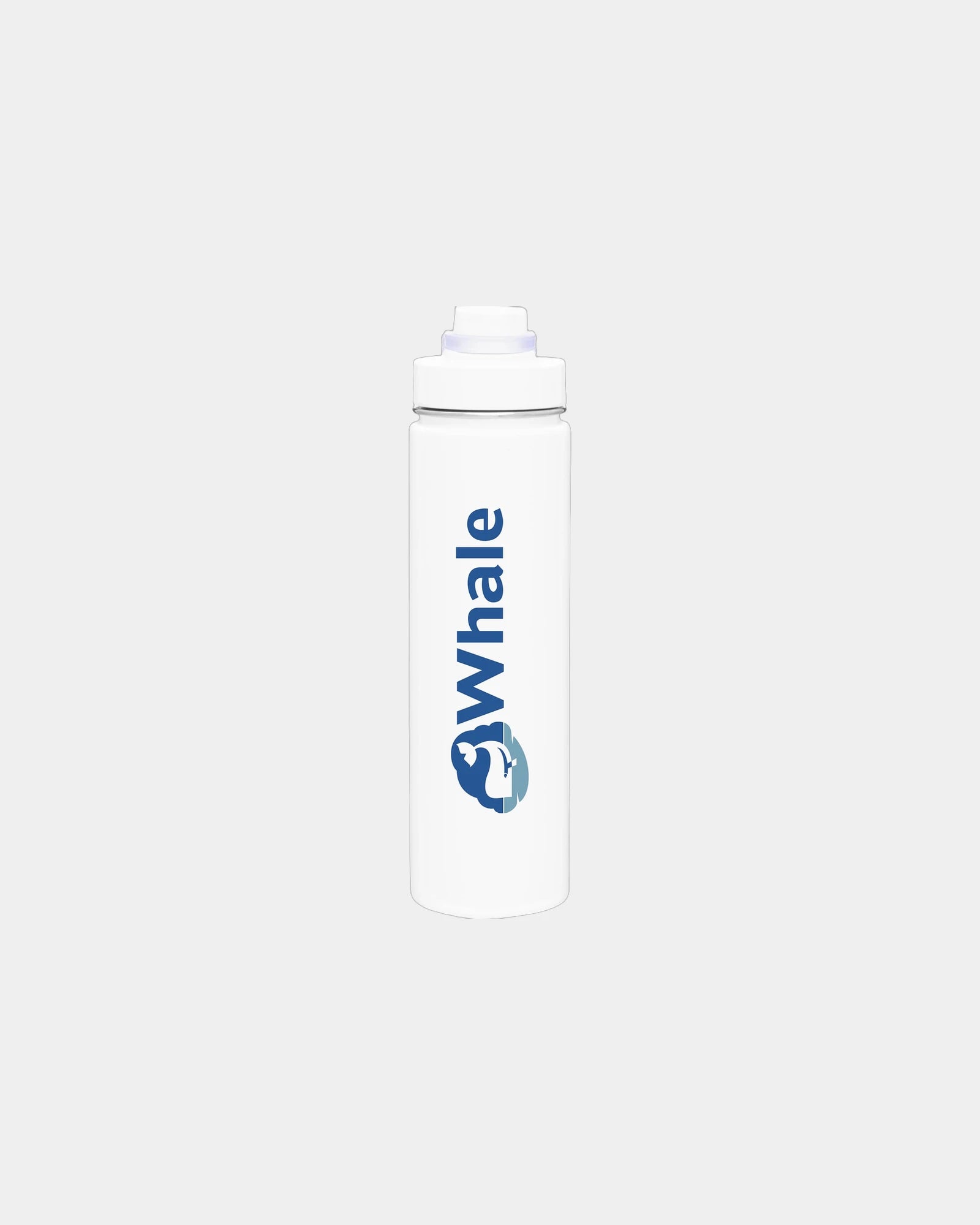Custom insulated 24 oz stainless water bottle w/spout - Matte White