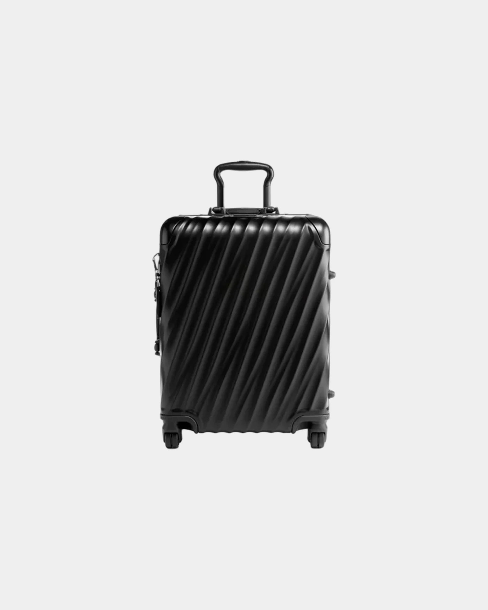 Custom aluminum Tumi 19 Degree carry-on luggage - Matte Black