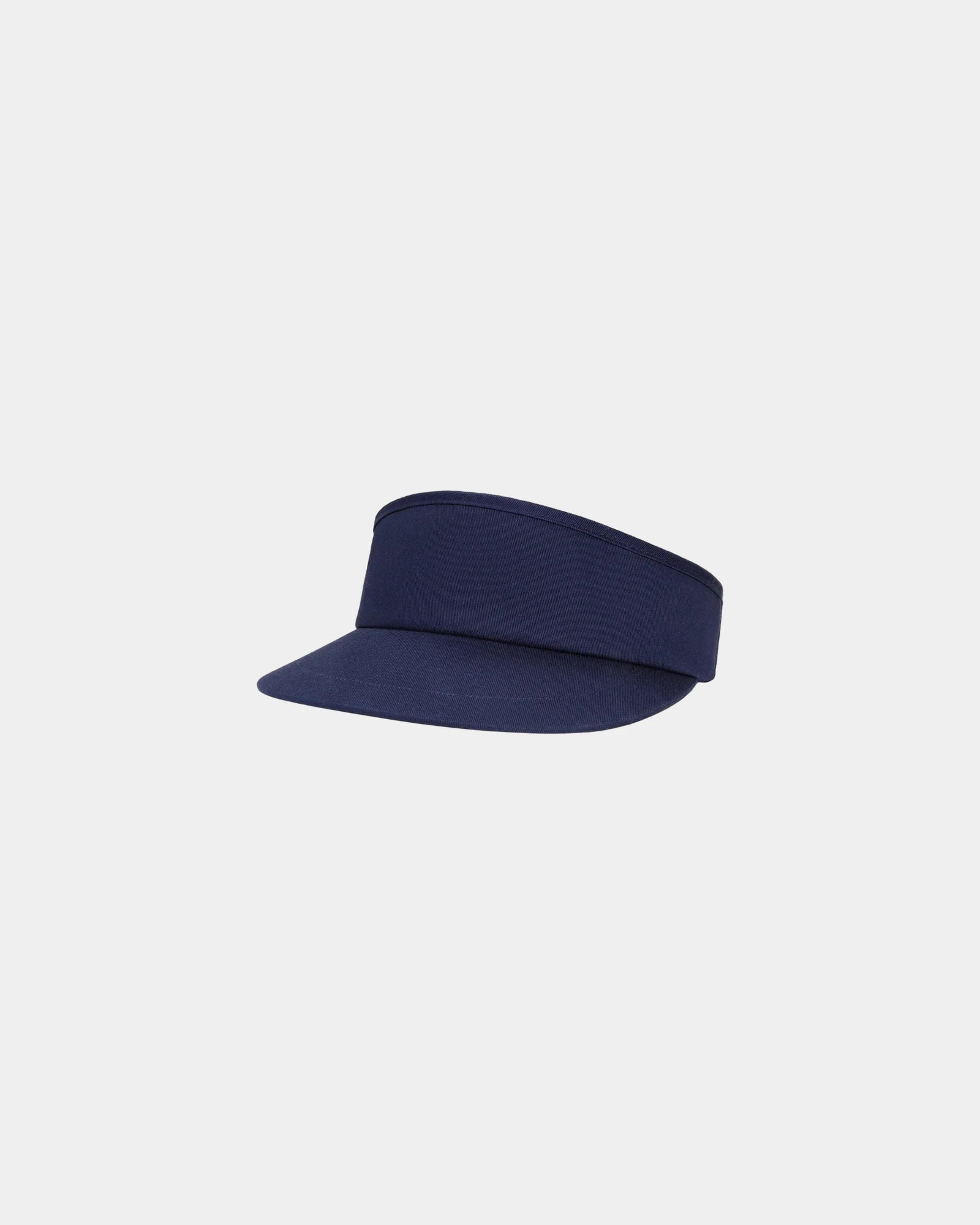Custom tour visor with adjustable gunmetal buckle - Navy Blue