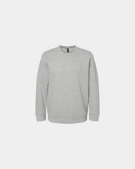 Custom BCI cotton Adidas fleece crewneck sweatshirt - Grey Heather