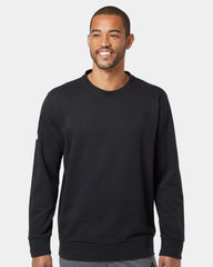 Custom BCI cotton Adidas fleece crewneck sweatshirt - 1