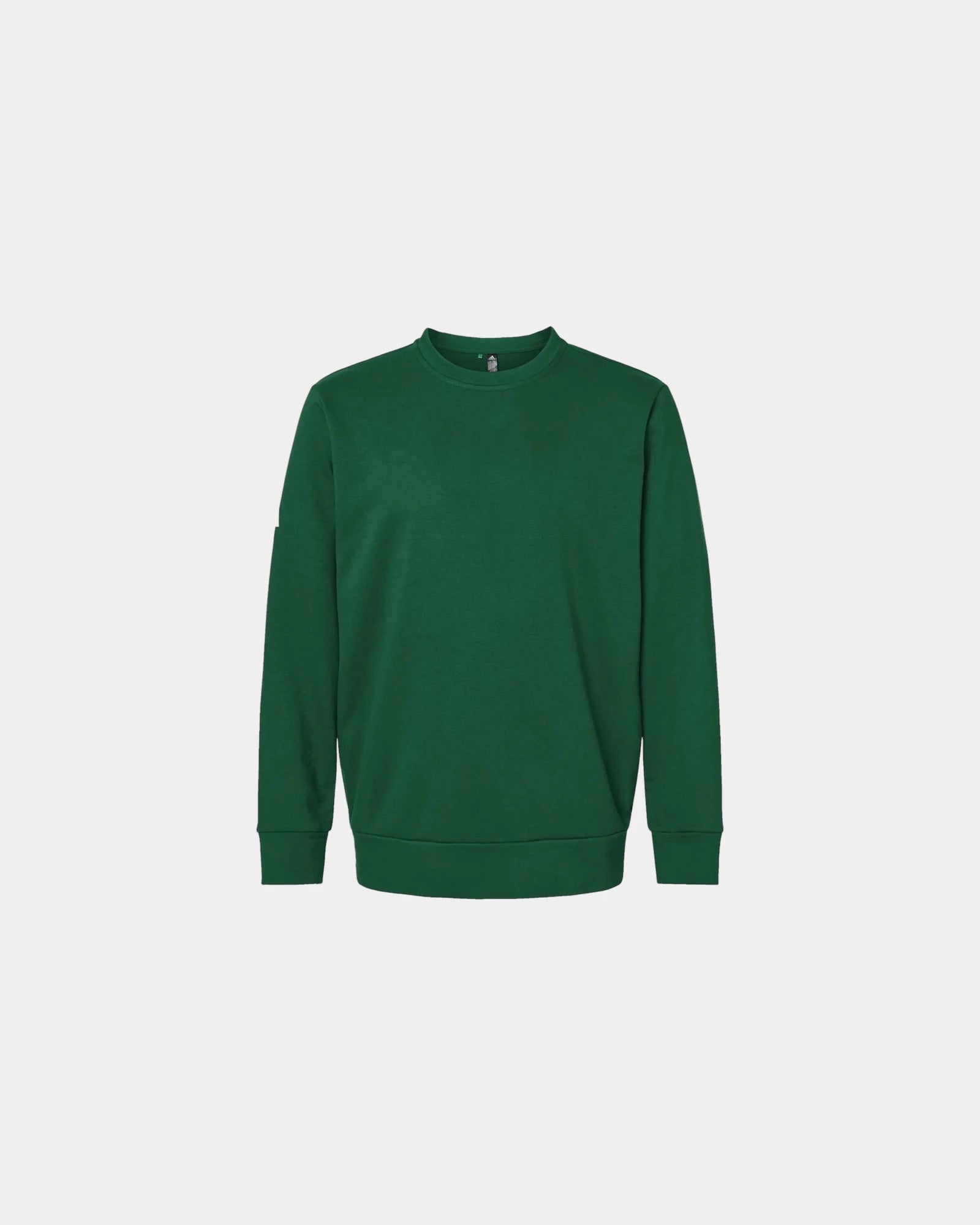Custom BCI cotton Adidas fleece crewneck sweatshirt - Collegiate Green