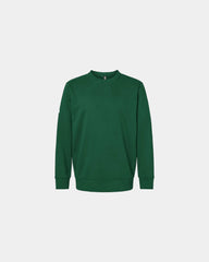 Custom BCI cotton Adidas fleece crewneck sweatshirt - Collegiate Green
