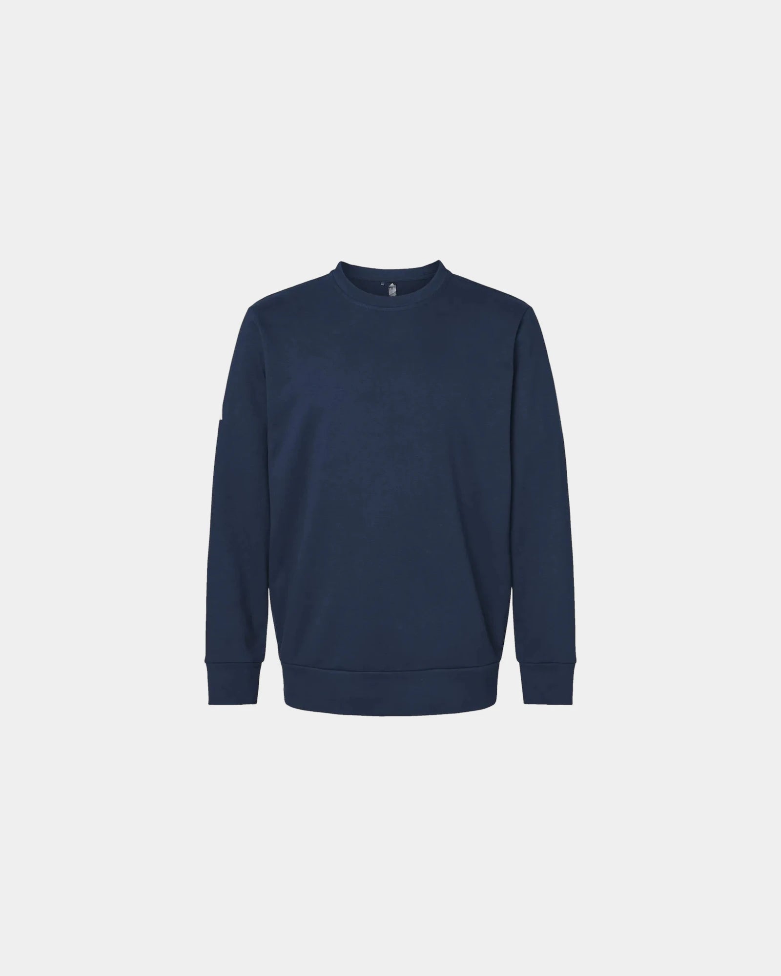 Custom BCI cotton Adidas fleece crewneck sweatshirt - Collegiate Navy