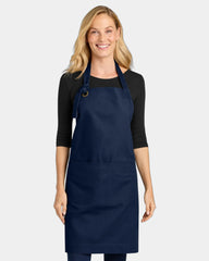Custom cotton twill bib apron Port Authority - True Navy