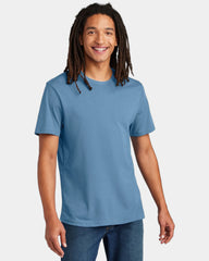 Custom recycled cotton heavyweight unisex tee shirt - Arctic Blue