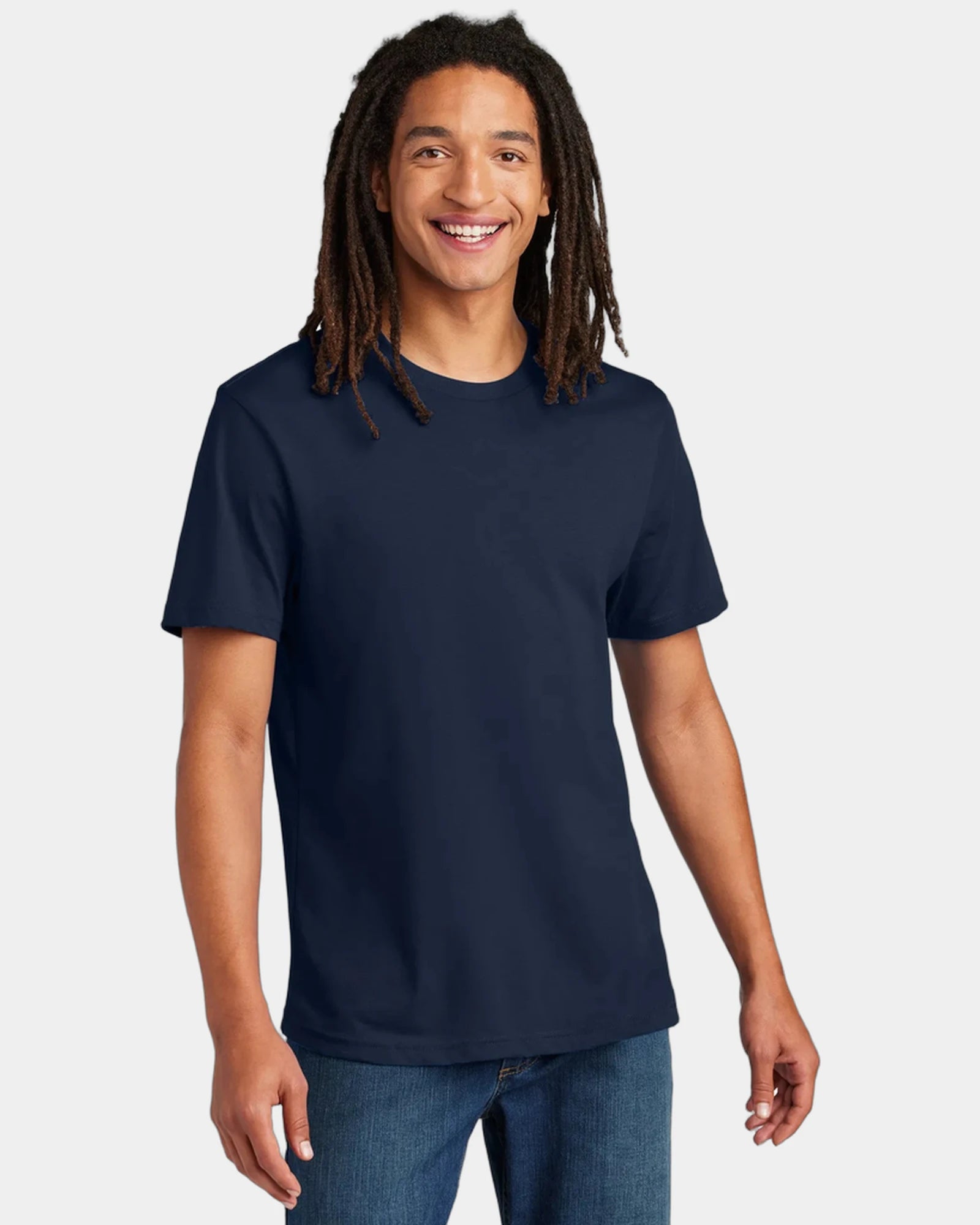 Custom recycled cotton heavyweight unisex tee shirt - Night Sky Navy