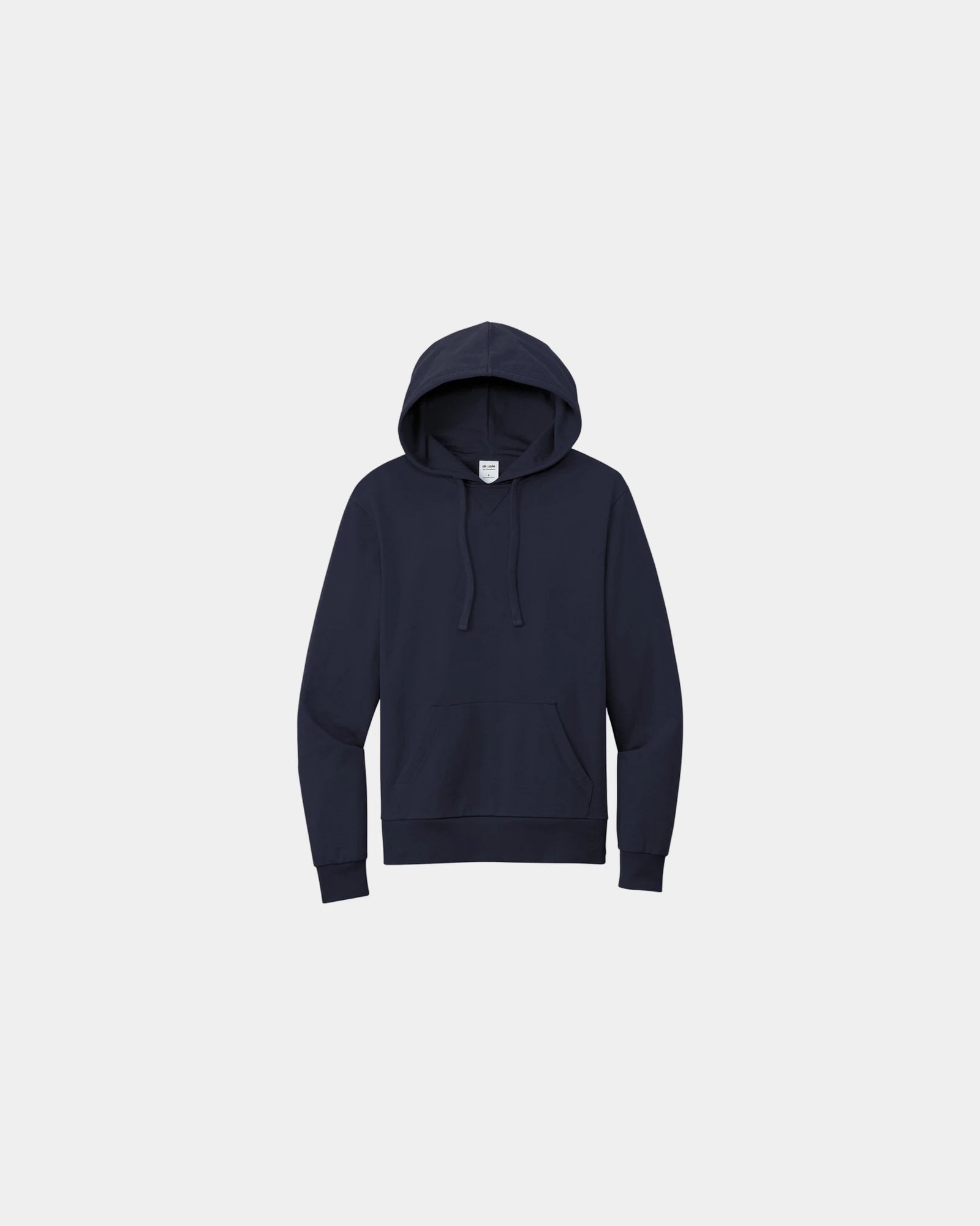 Custom organic cotton French terry pullover hoodie - Night Sky Navy