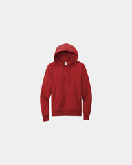 Custom organic cotton French terry pullover hoodie - Revolution Red
