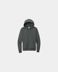 Custom organic cotton French terry pullover hoodie - Terrain Grey