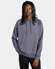 Custom organic cotton fleece pullover hoodie - Cosmic Purple