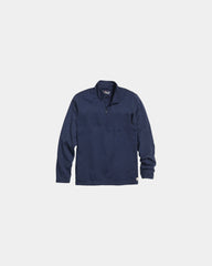 Custom moisture-wicking quarter zip pullover jacket - Navy Heather