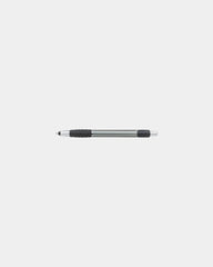 Custom metallic stylus pen with chrome accents - Metallic Gunmetal