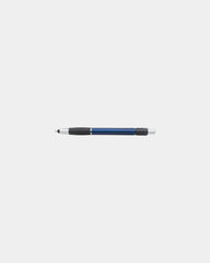 Custom metallic stylus pen with chrome accents - Metallic Indigo Blue