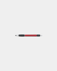 Custom metallic stylus pen with chrome accents - Red