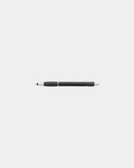 Custom metallic stylus pen with chrome accents - Black