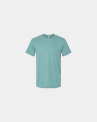 Custom recycled cotton blend unisex T-shirt - Heather Arctic