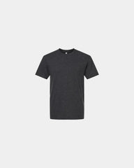 Custom recycled cotton blend unisex T-shirt - Heather Black