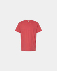 Custom recycled cotton blend unisex T-shirt - Heather Coral