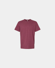 Custom recycled cotton blend unisex T-shirt - Heather Cranberry