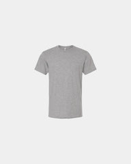 Custom recycled cotton blend unisex T-shirt - Heather Grey