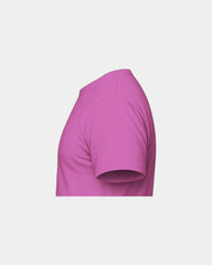 Custom recycled cotton blend unisex T-shirt - Heather Super Pink