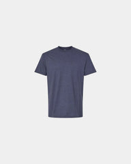 Custom recycled cotton blend unisex T-shirt - Heather Navy