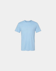 Custom recycled cotton blend unisex T-shirt - Heather Light Blue