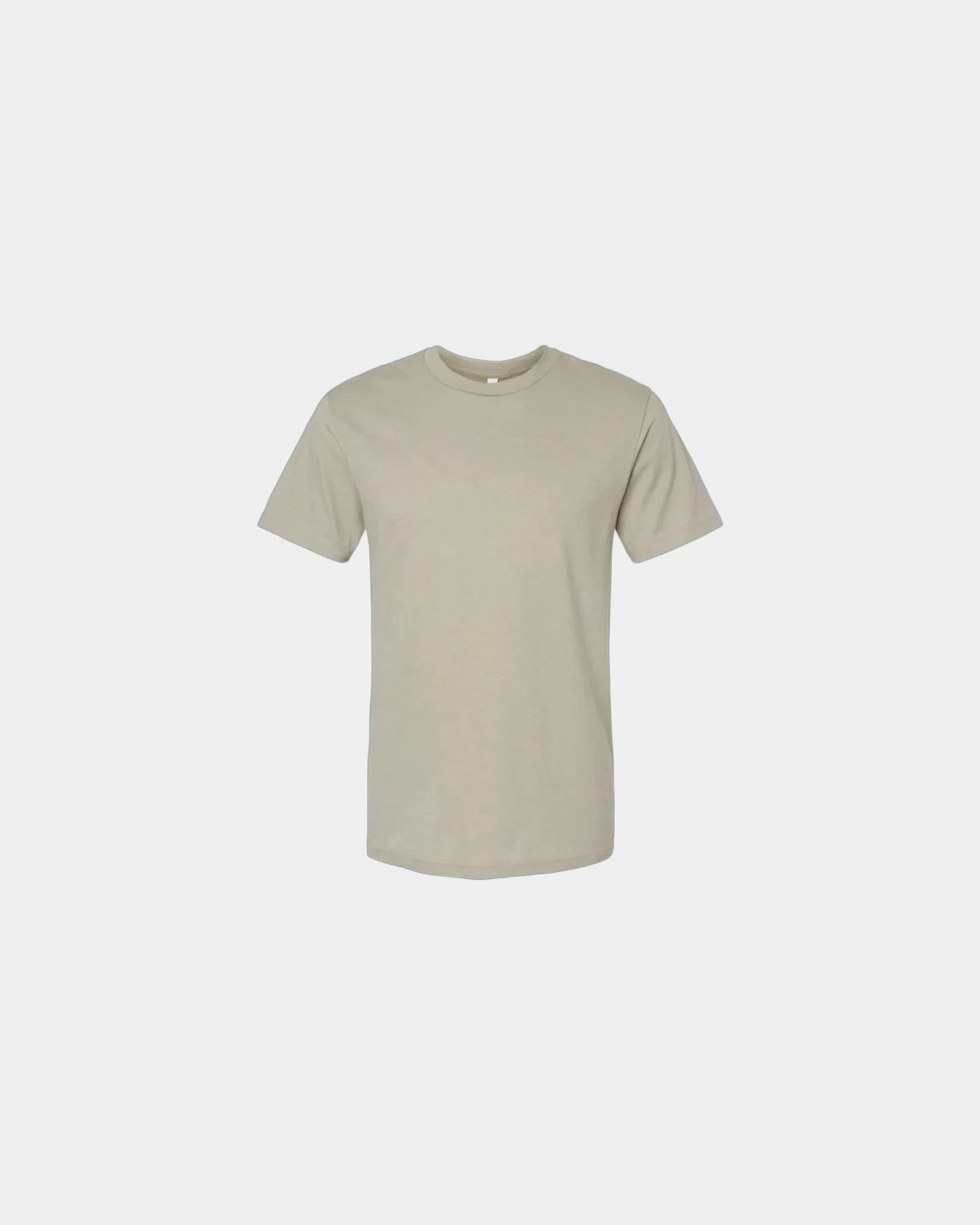 Custom recycled cotton blend unisex T-shirt - Heather Khaki