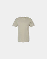 Custom recycled cotton blend unisex T-shirt - Heather Khaki